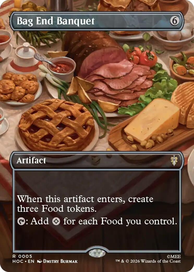Image for Bag End Banquet (Borderless) (5) [The Hobbit: Eternal-Legal] (HOC) - Magic: The Gathering
