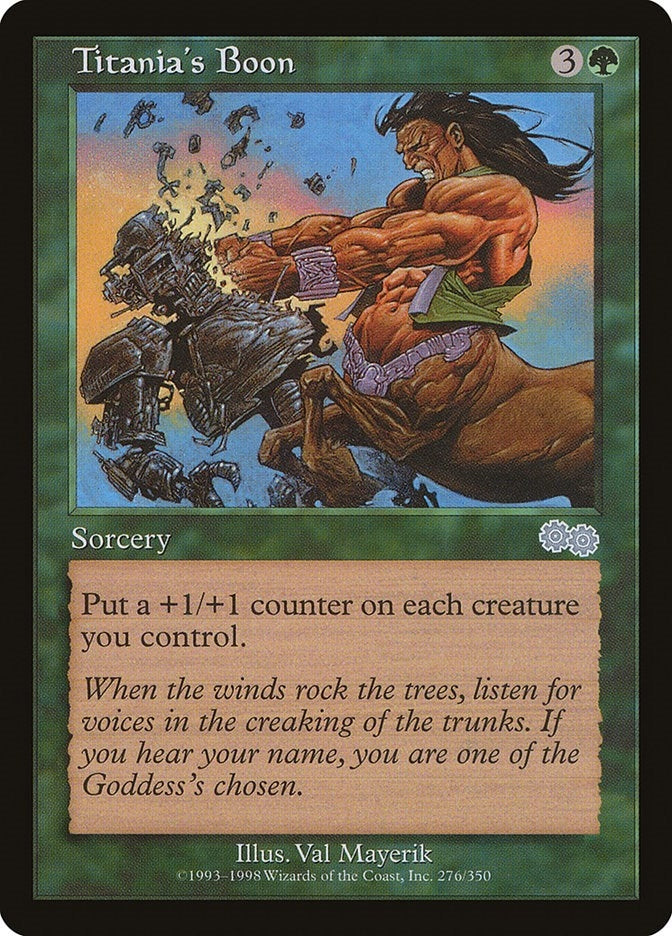 Image for Titania's Boon (276) [Urza's Saga] - Magic: The Gathering