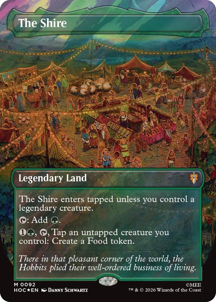 Image for The Shire (Borderless) (Surge Foil) (92) [The Hobbit: Eternal-Legal] (HOC) - Magic: The Gathering