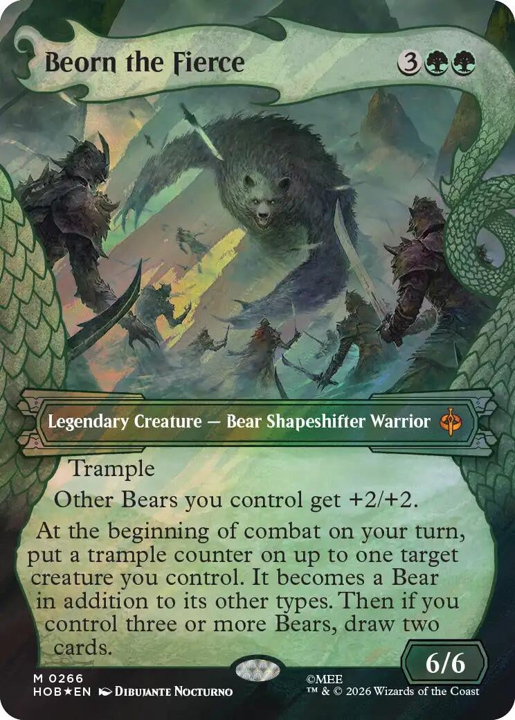 Image for Beorn the Fierce (Showcase) (Surge Foil) (266) [The Hobbit] (HOB) - Magic: The Gathering