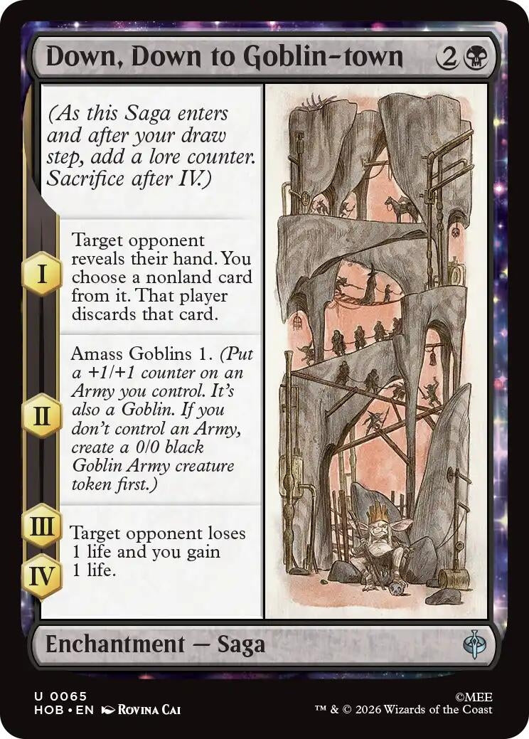 Image for Down, Down to Goblin-town (65) [The Hobbit] (HOB) - Magic: The Gathering