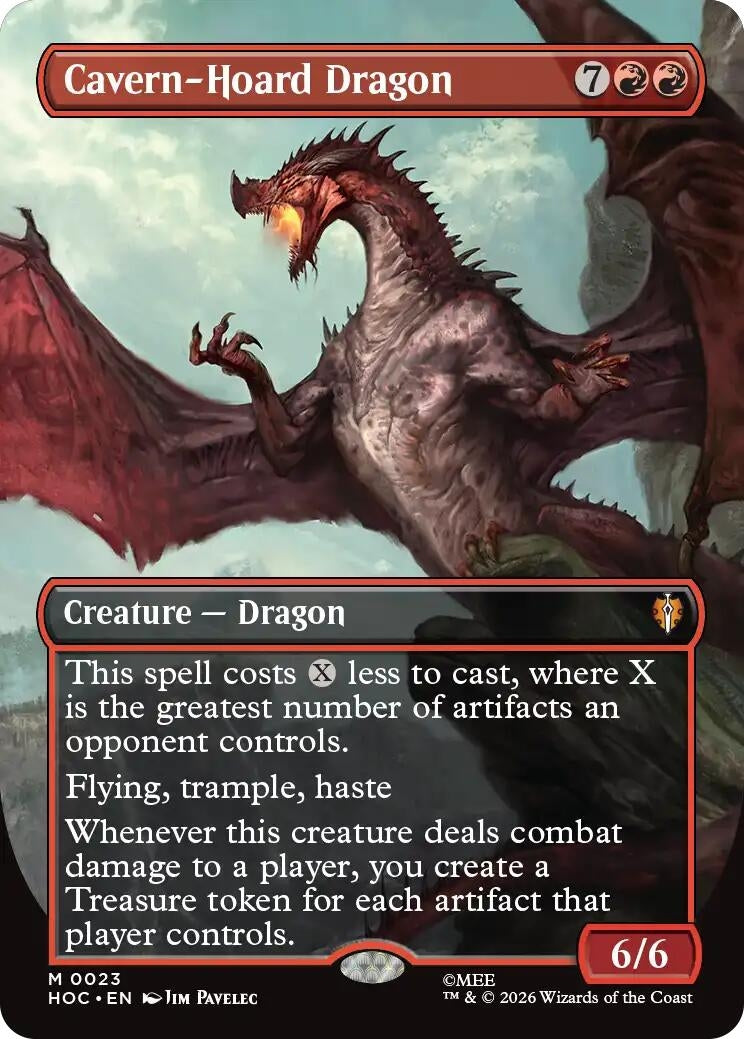 Image for Cavern-Hoard Dragon (Borderless) (23) [The Hobbit: Eternal-Legal] (HOC) - Magic: The Gathering