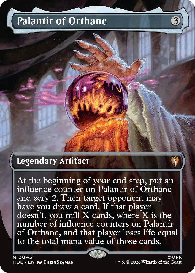 Image for Palantir of Orthanc (Borderless) (45) [The Hobbit: Eternal-Legal] (HOC) - Magic: The Gathering