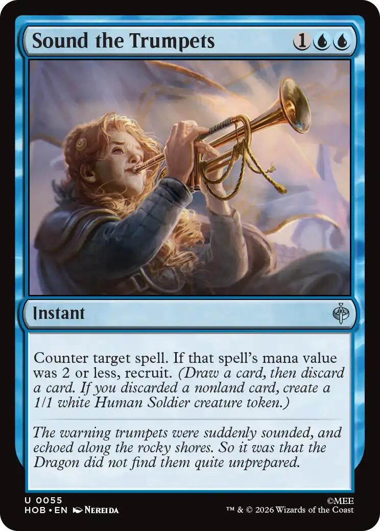 Image for Sound the Trumpets (55) [The Hobbit] (HOB) - Magic: The Gathering