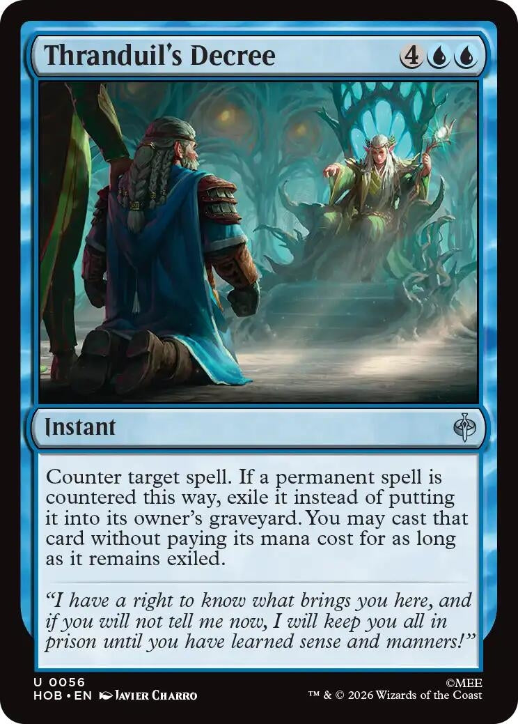 Image for Thranduil's Decree (56) [The Hobbit] (HOB) - Magic: The Gathering