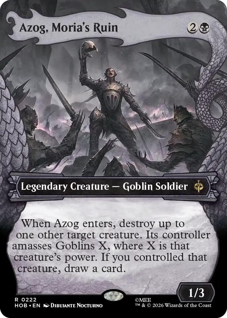 Image for Azog, Moria's Ruin (Showcase) (222) [The Hobbit] (HOB) - Magic: The Gathering