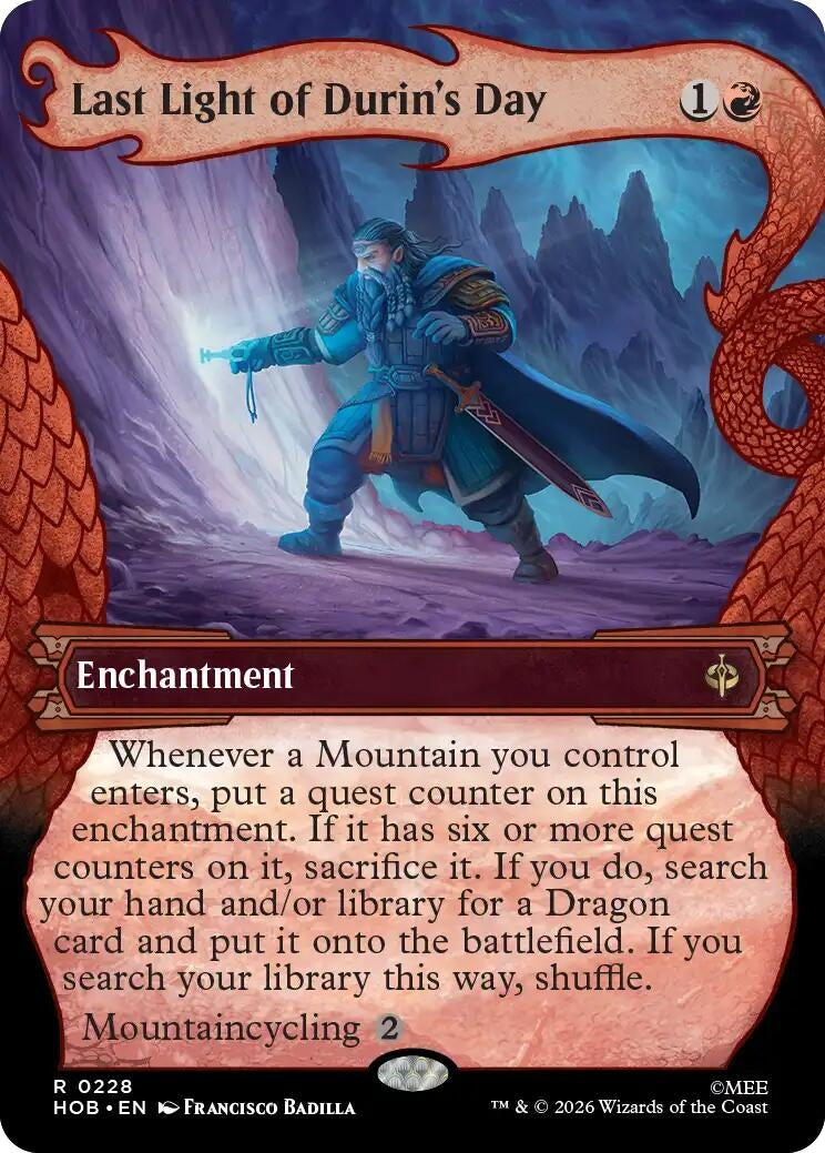 Image for Last Light of Durin's Day (Showcase) (228) [The Hobbit] (HOB) - Magic: The Gathering