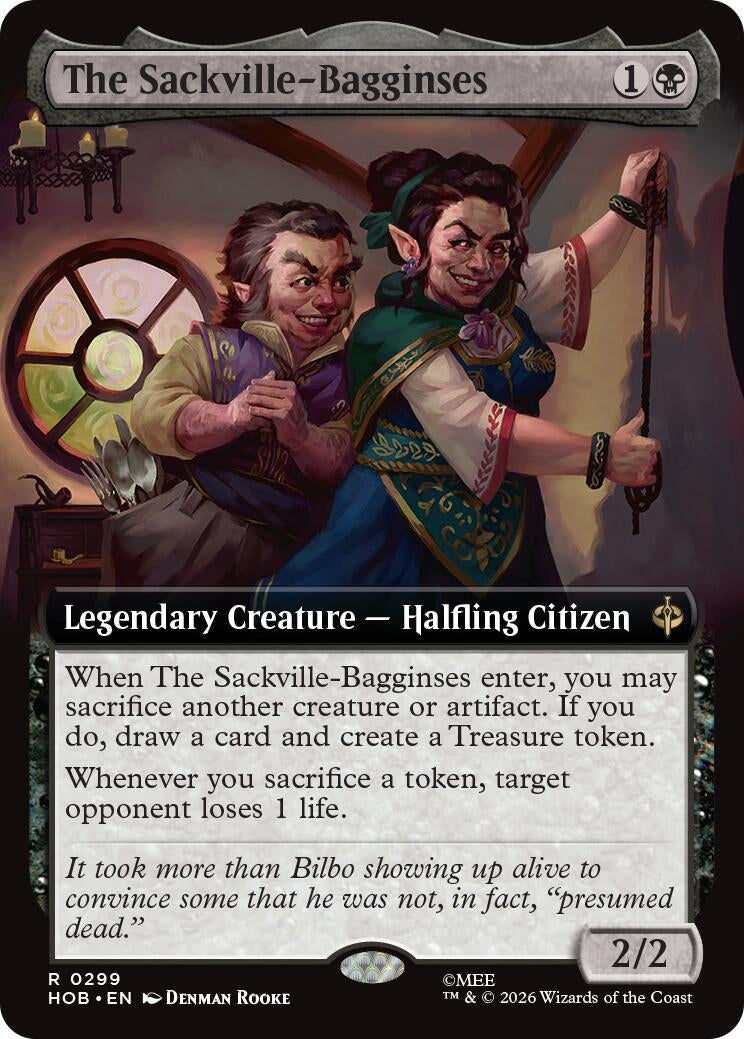 Image for The Sackville-Bagginses (Extended Art) (299) [The Hobbit] (HOB) - Magic: The Gathering