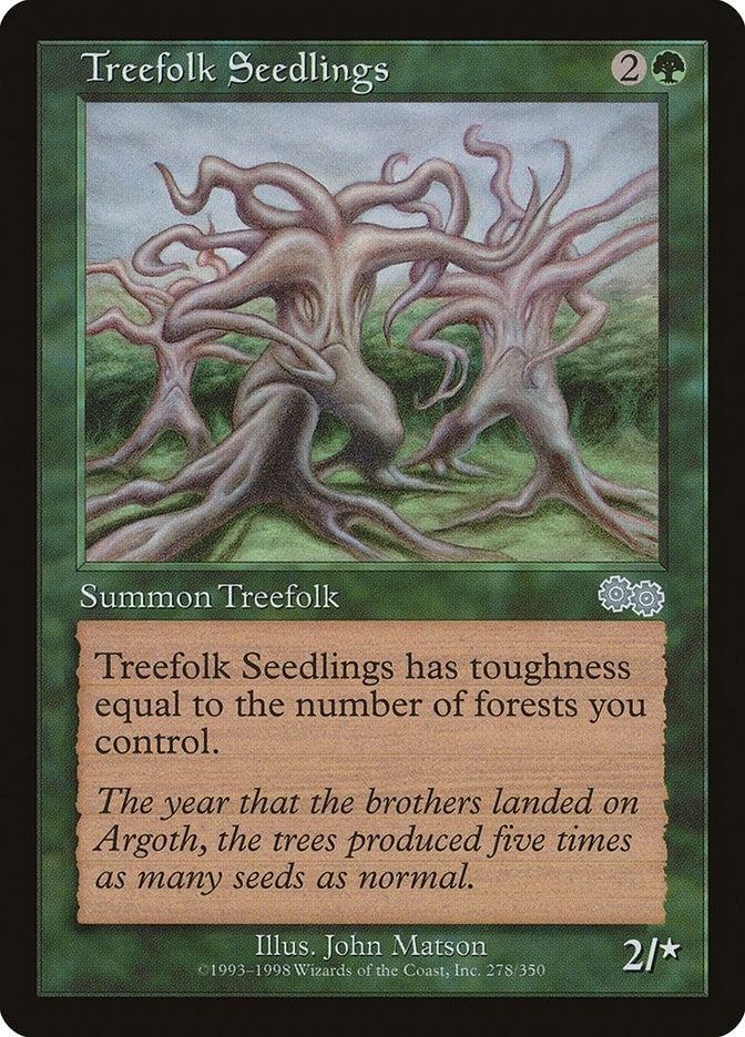 Image for Treefolk Seedlings (278) [Urza's Saga] - Magic: The Gathering