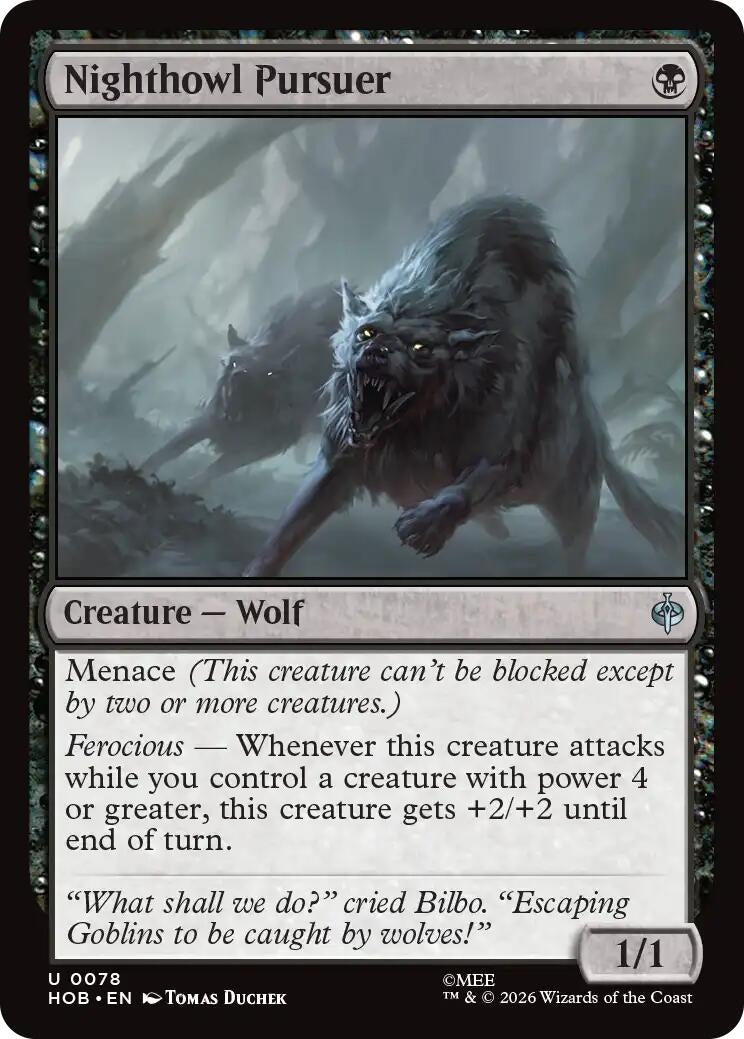 Image for Nighthowl Pursuer (78) [The Hobbit] (HOB) - Magic: The Gathering