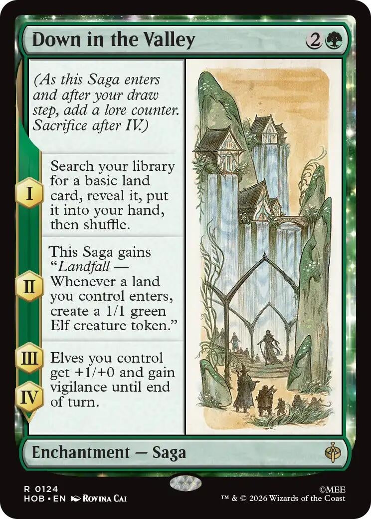 Image for Down in the Valley (124) [The Hobbit] (HOB) - Magic: The Gathering