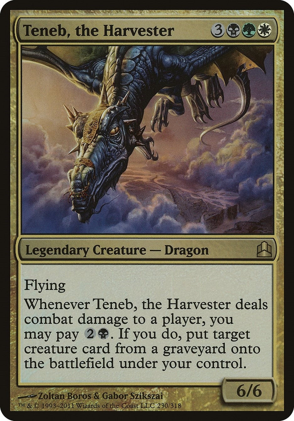 Image for Teneb, the Harvester (Commander) (230) [Oversize Cards] - Magic: The Gathering