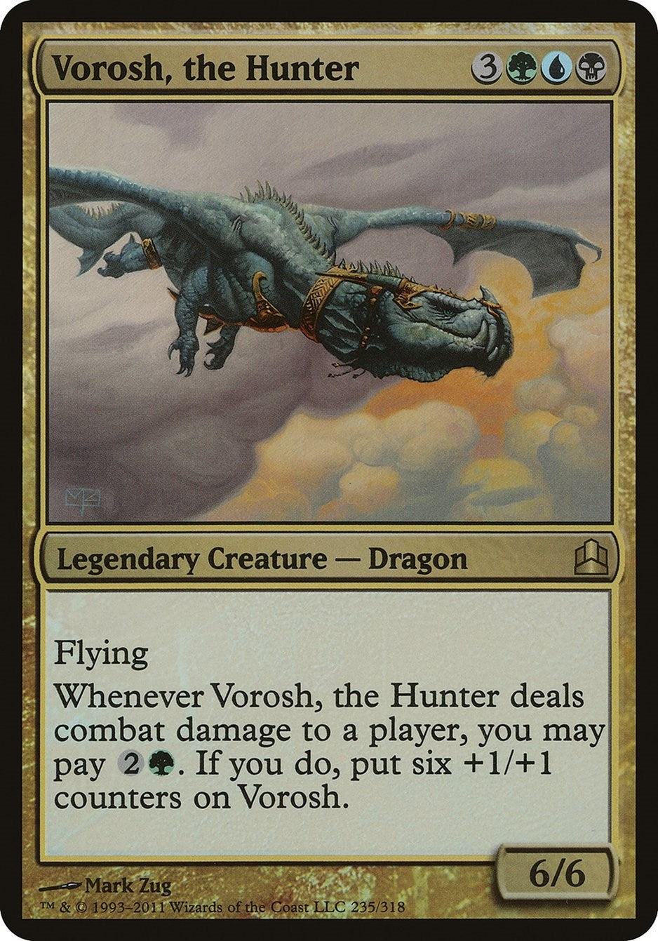 Image for Vorosh, the Hunter (Commander 2011) [Oversize Cards] - Magic: The Gathering