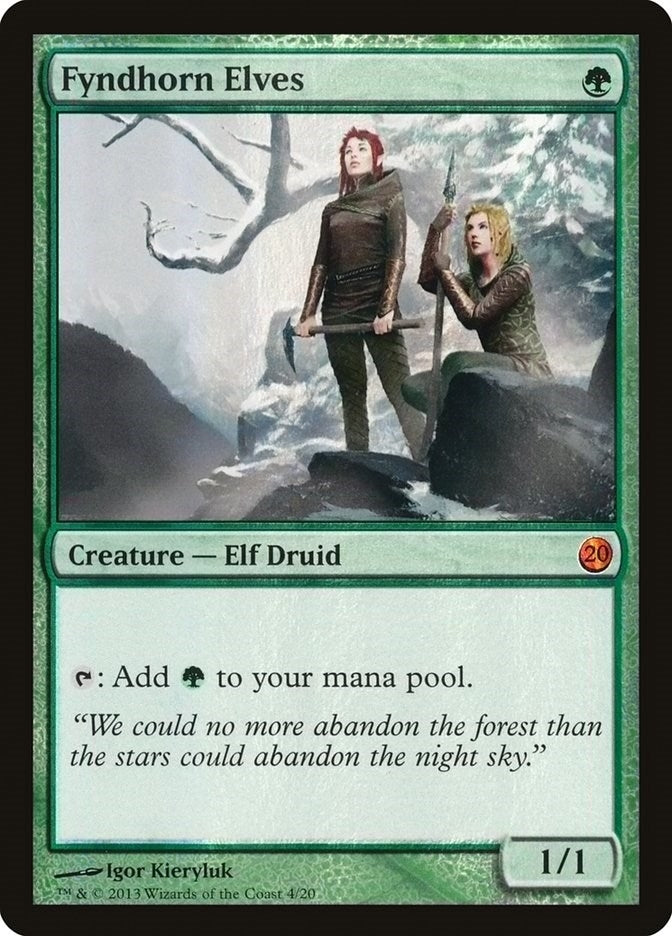 Image for Fyndhorn Elves (4) [From the Vault: Twenty] - Magic: The Gathering