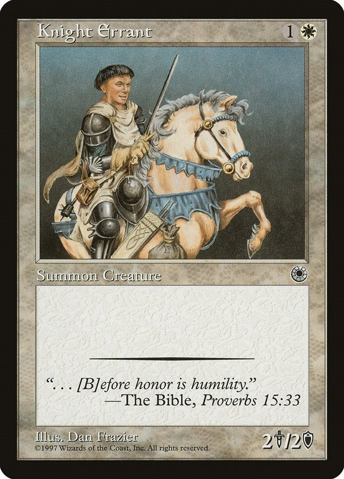 Image for Knight Errant [Portal] - Magic: The Gathering