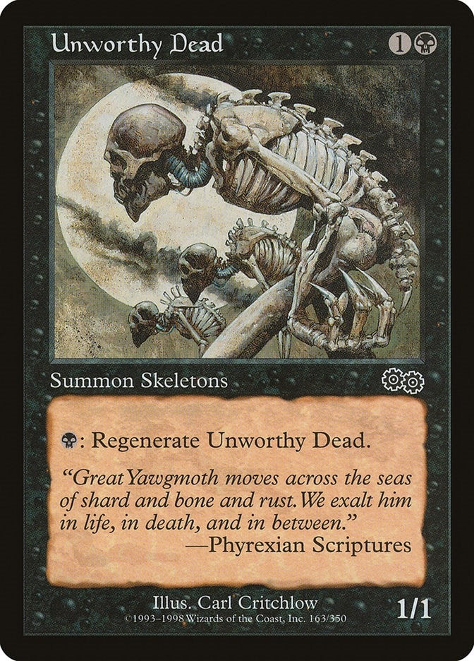 Image for Unworthy Dead (163) [Urza's Saga] - Magic: The Gathering