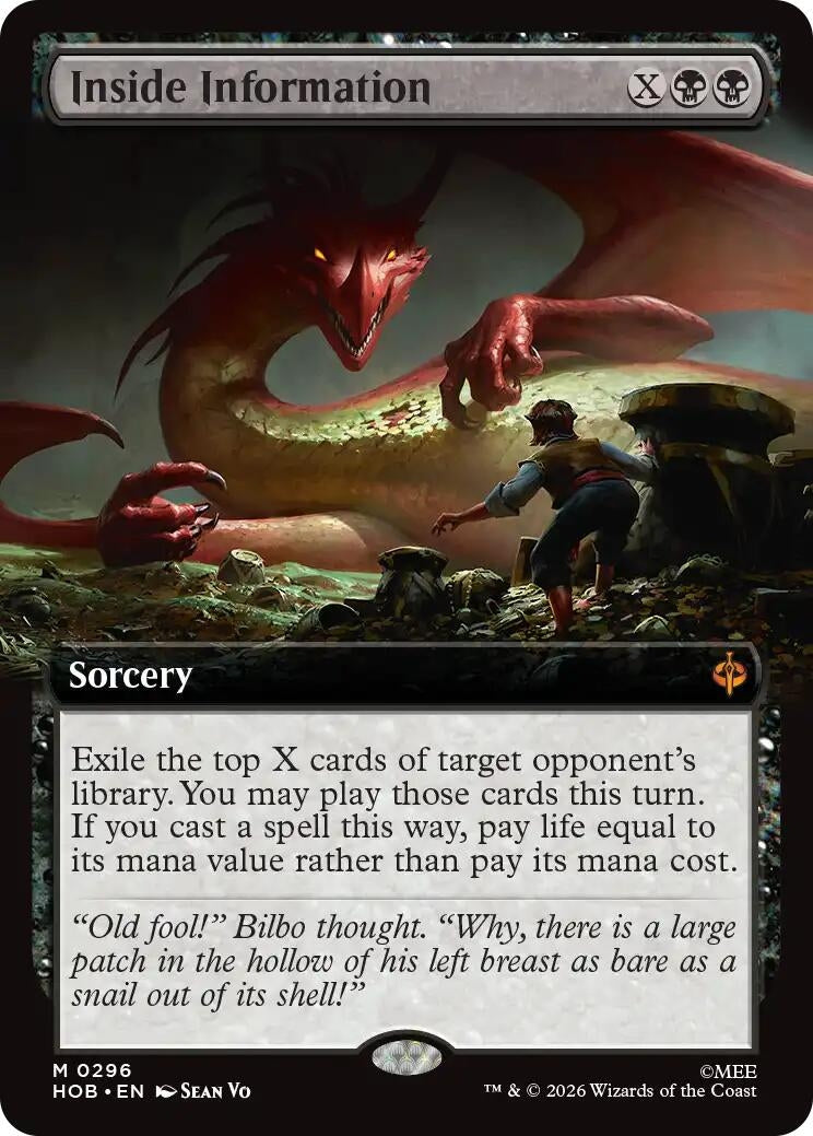 Image for Inside Information (Extended Art) (296) [The Hobbit] (HOB) - Magic: The Gathering
