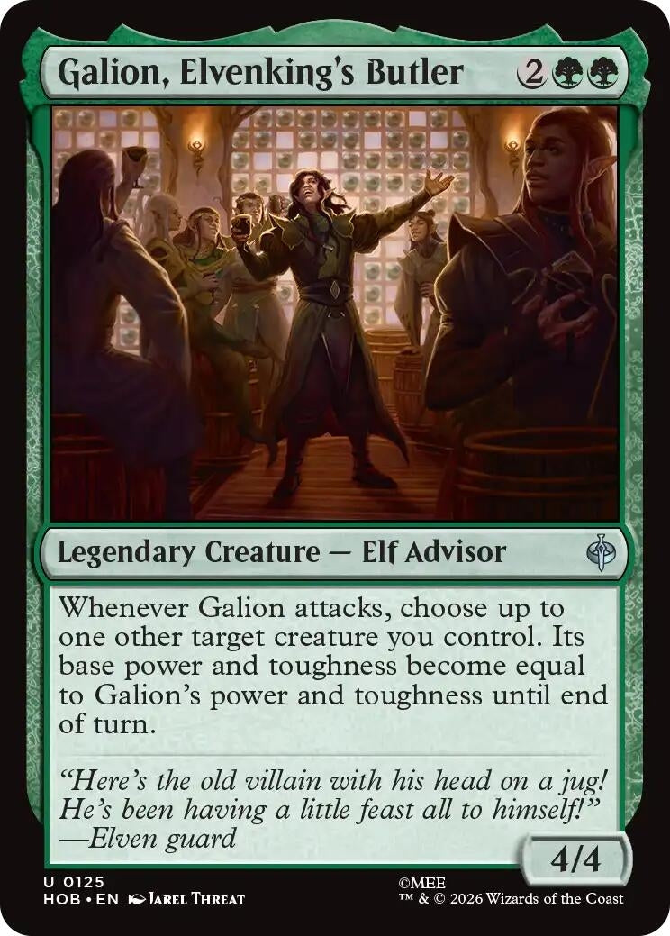 Image for Galion, Elvenking's Butler (125) [The Hobbit] (HOB) - Magic: The Gathering