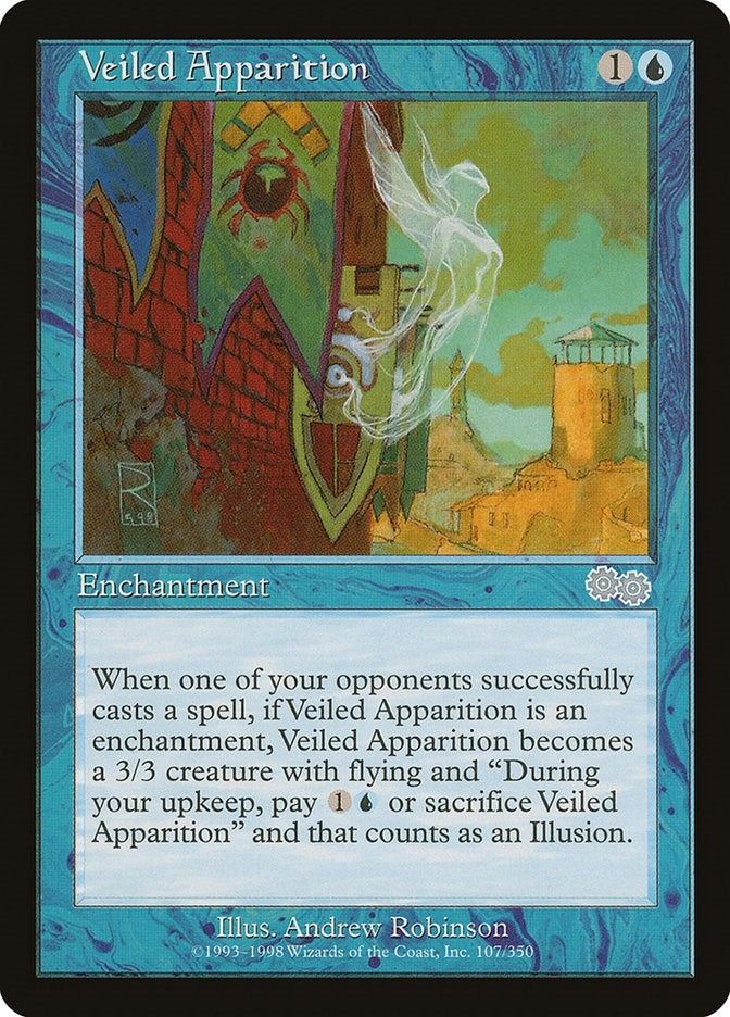 Image for Veiled Apparition (107) [Urza's Saga] - Magic: The Gathering