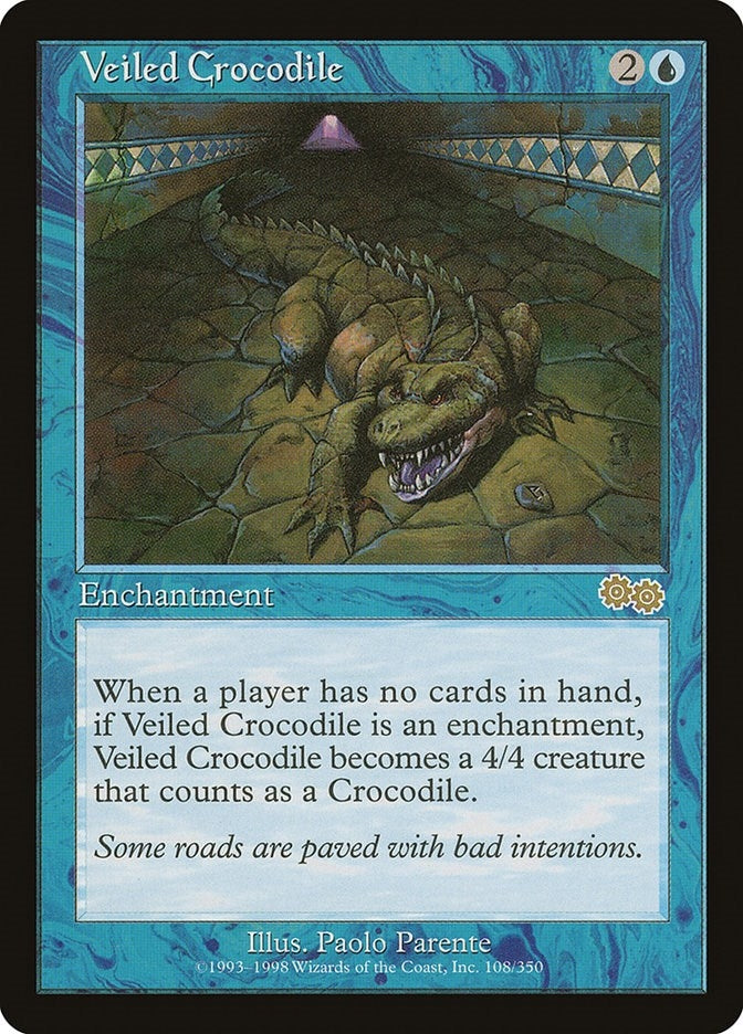 Image for Veiled Crocodile (108) [Urza's Saga] - Magic: The Gathering