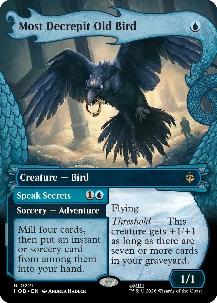 Image for Most Decrepit Old Bird (Showcase) (221) [The Hobbit] (HOB) - Magic: The Gathering