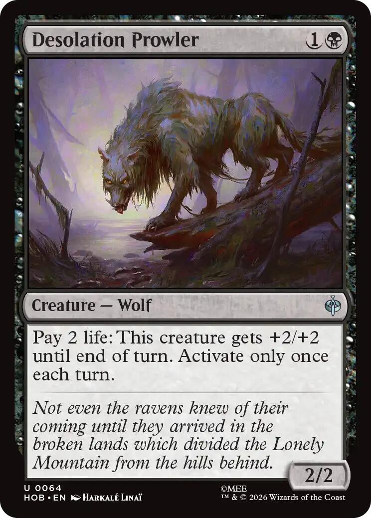 Image for Desolation Prowler (64) [The Hobbit] (HOB) - Magic: The Gathering