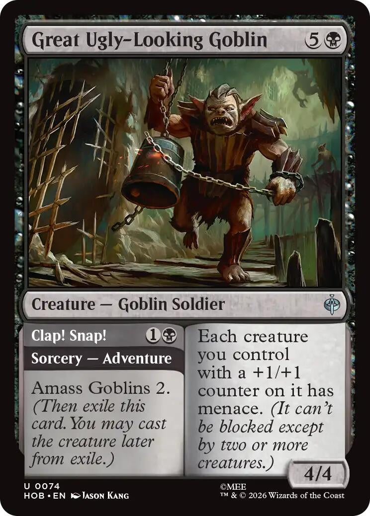 Image for Great Ugly-Looking Goblin (74) [The Hobbit] (HOB) - Magic: The Gathering