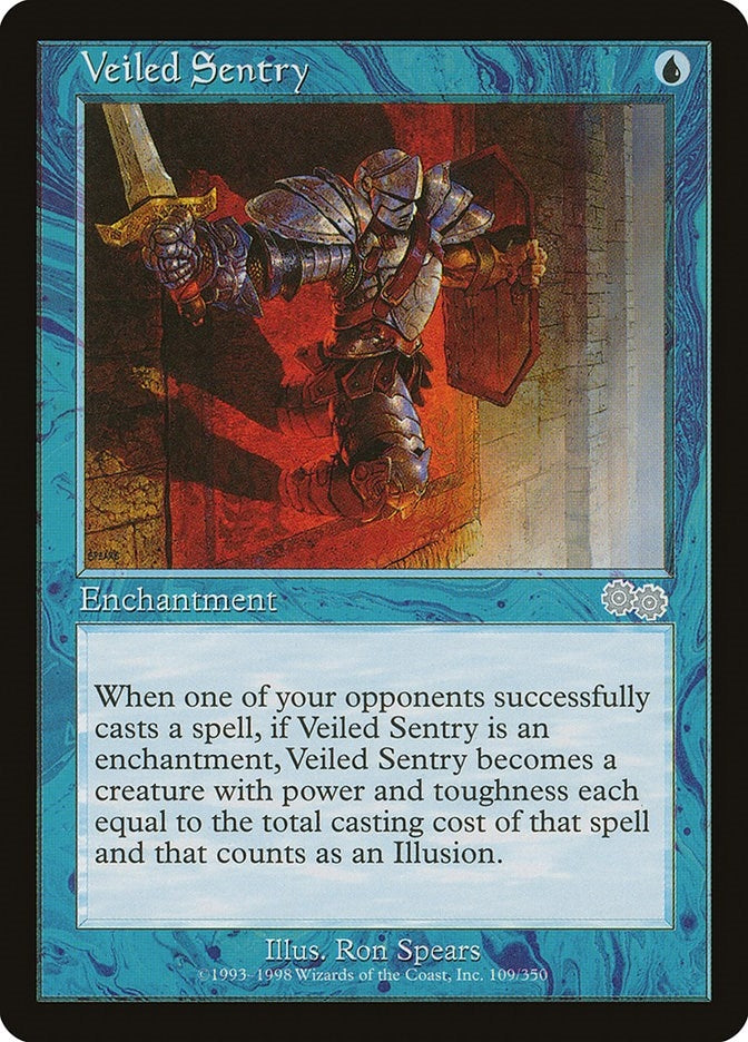 Image for Veiled Sentry (109) [Urza's Saga] - Magic: The Gathering