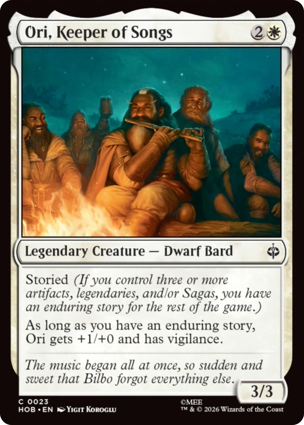 Image for Ori, Keeper of Songs (23) [The Hobbit] (HOB) - Magic: The Gathering