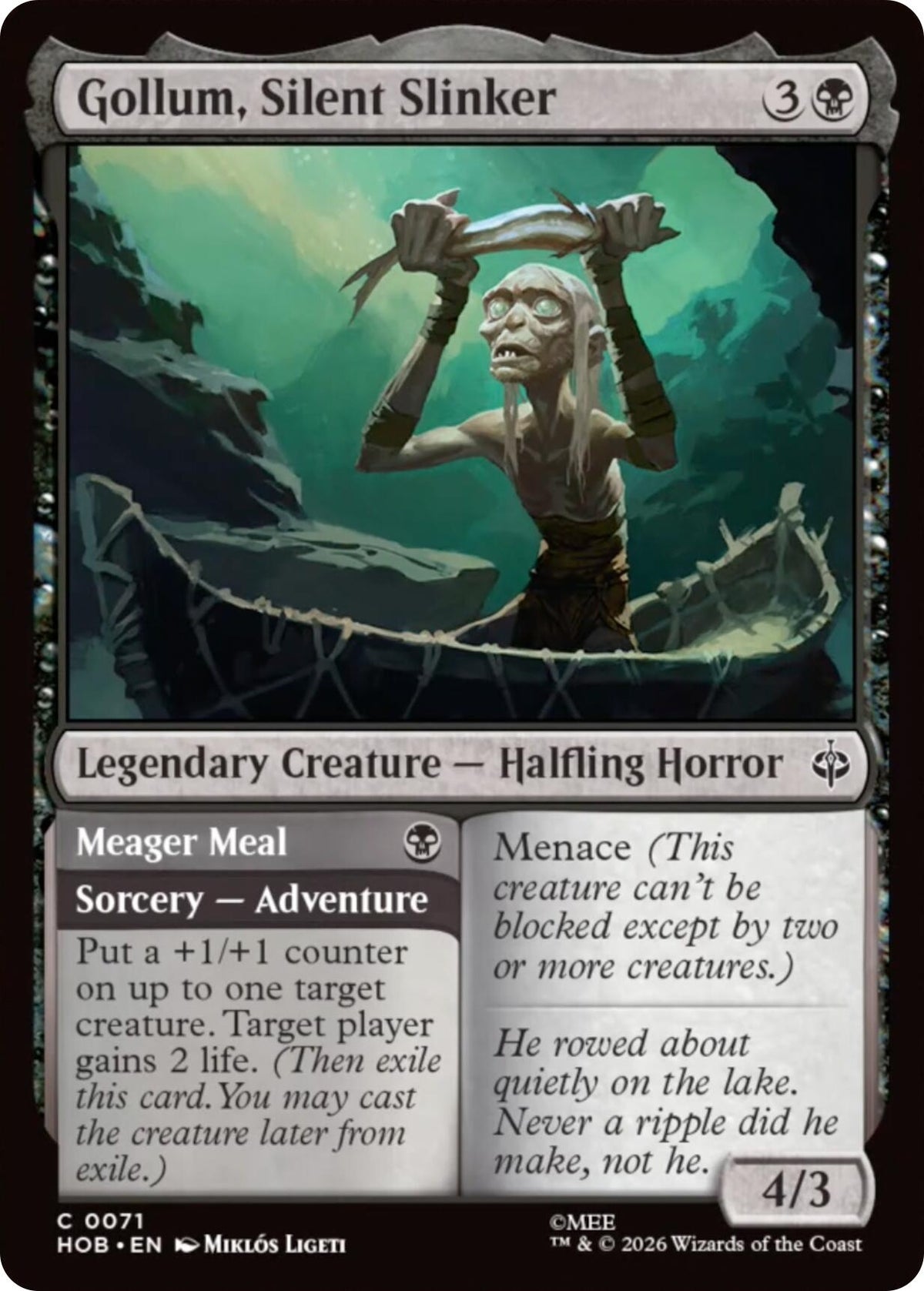 Image for Gollum, Silent Slinker (71) [The Hobbit] (HOB) - Magic: The Gathering