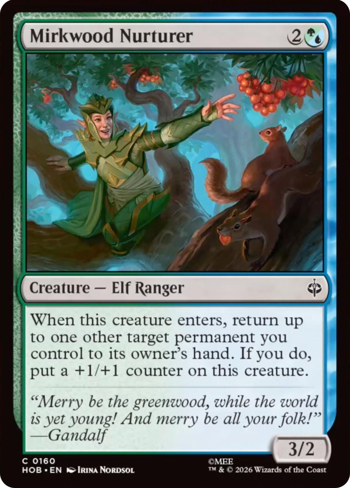 Image for Mirkwood Nurturer (160) [The Hobbit] (HOB) - Magic: The Gathering