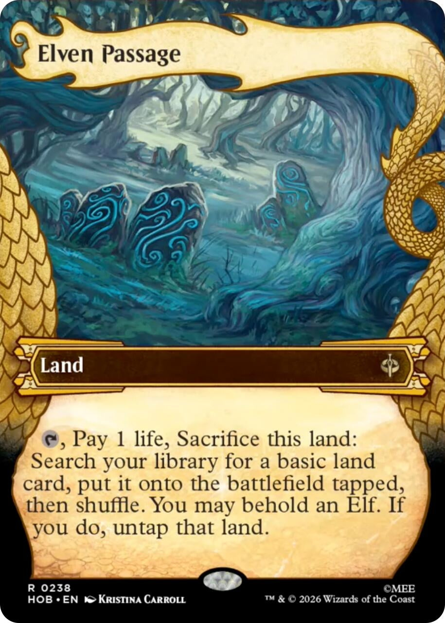 Image for Elven Passage (Showcase) (238) [The Hobbit] (HOB) - Magic: The Gathering