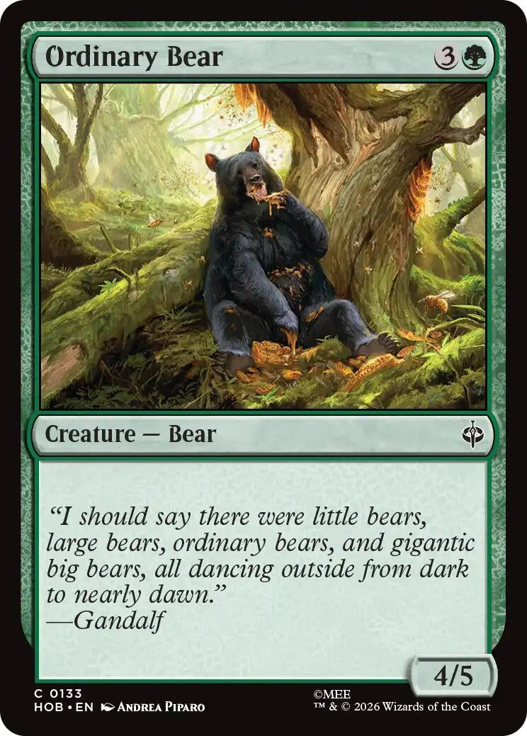 Image for Ordinary Bear (133) [The Hobbit] (HOB) - Magic: The Gathering