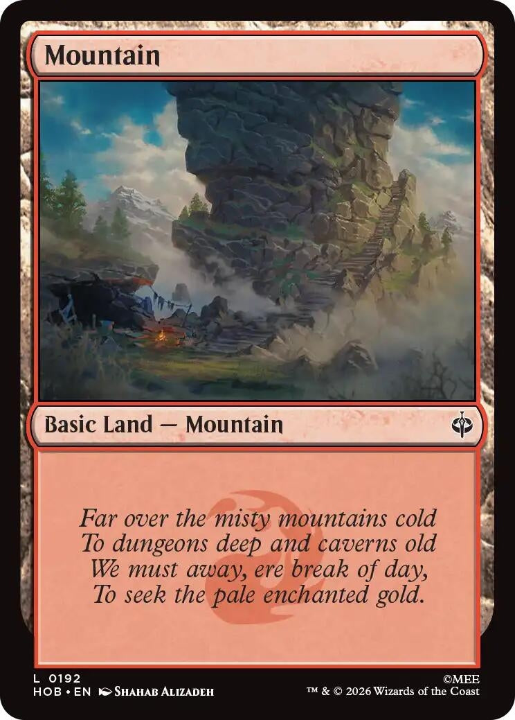 Image for Mountain (0192) (192) [The Hobbit] (HOB) - Magic: The Gathering