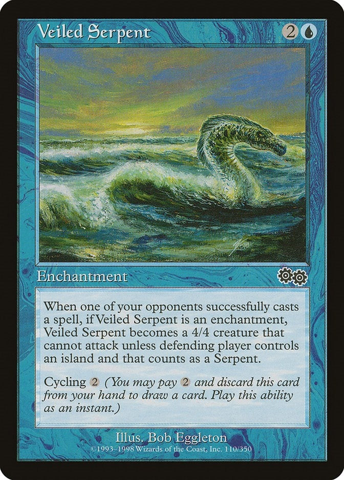 Image for Veiled Serpent (110) [Urza's Saga] - Magic: The Gathering