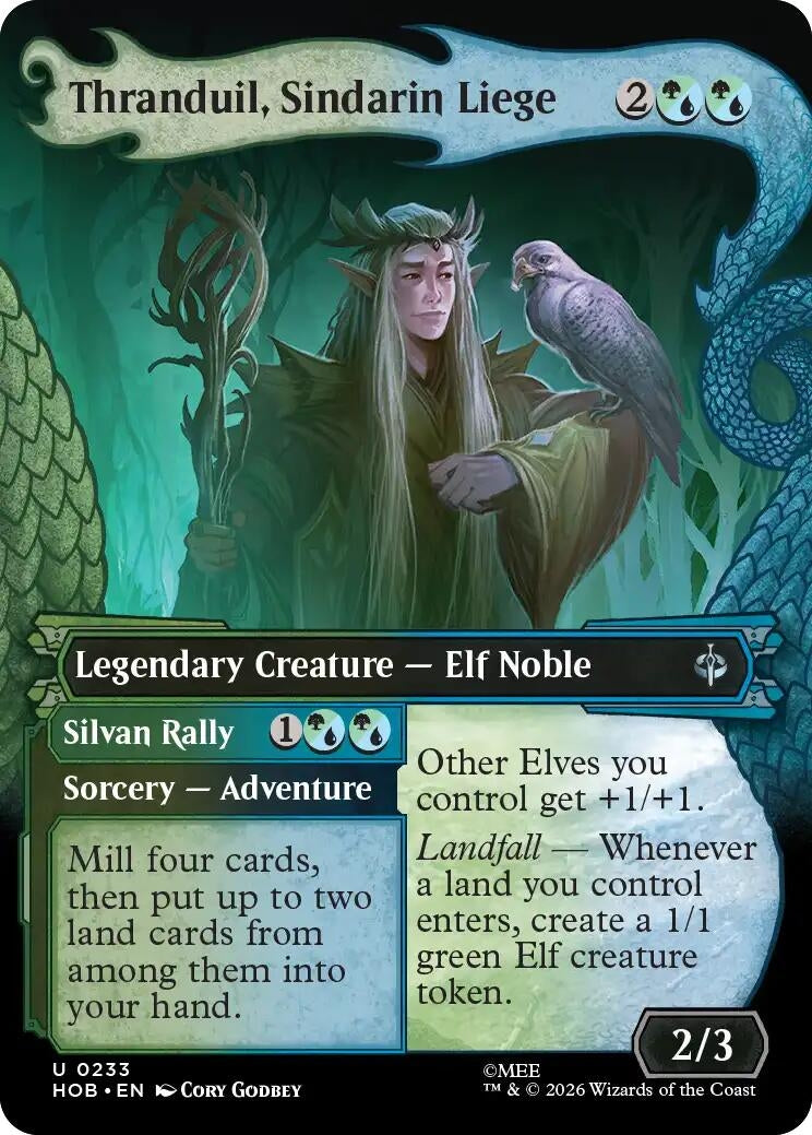 Image for Thranduil, Sindarin Liege (Showcase) (233) [The Hobbit] (HOB) - Magic: The Gathering
