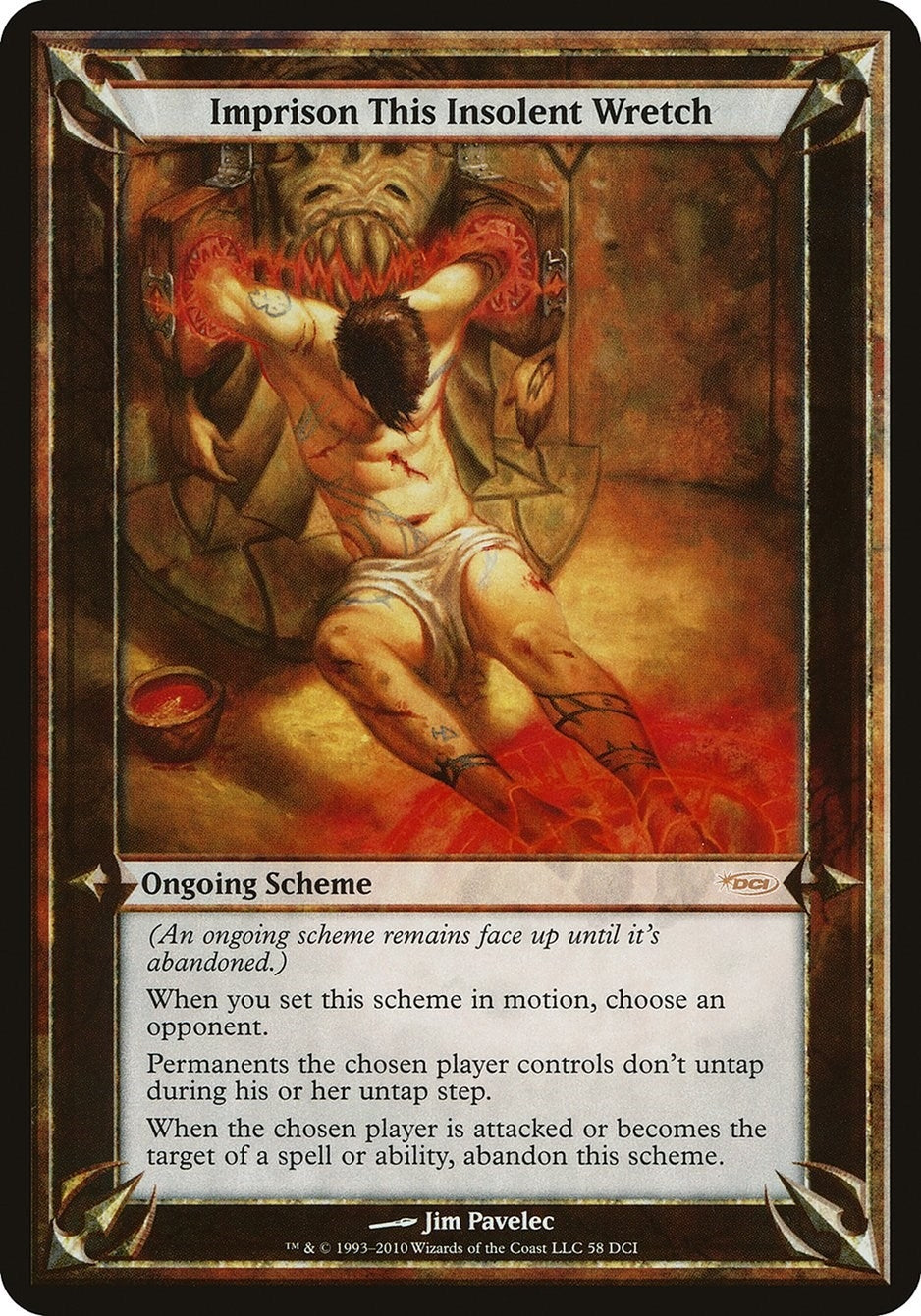 Image for Imprison This Insolent Wretch (WPN & Gateway) (58) [Oversize Cards] - Magic: The Gathering