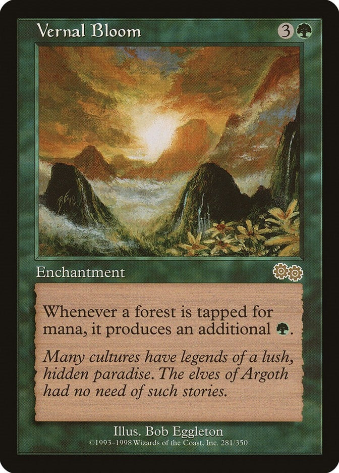 Image for Vernal Bloom (281) [Urza's Saga] - Magic: The Gathering