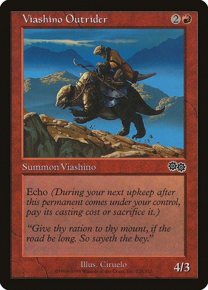 Image for Viashino Outrider (223) [Urza's Saga] - Magic: The Gathering