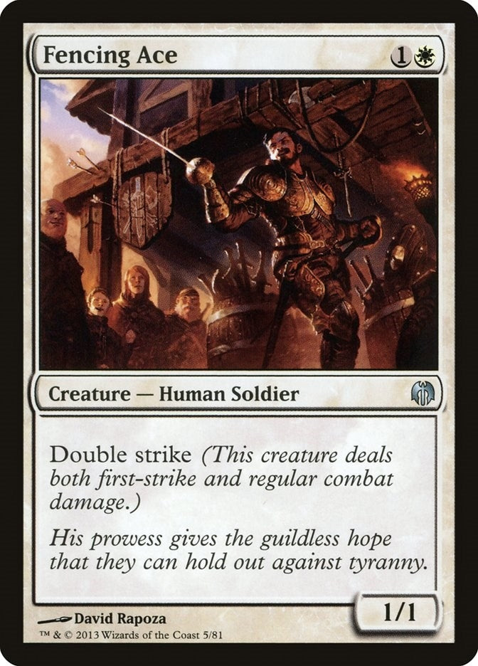 Image for Fencing Ace (5) [Heroes vs. Monsters] - Magic: The Gathering