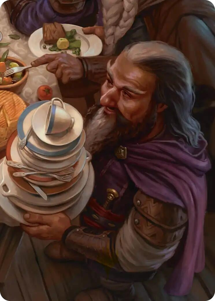 Image for Ori, Plate Stacker Art Card (6/12) (6) [Art Series: The Hobbit] (ASHOB) - Magic: The Gathering