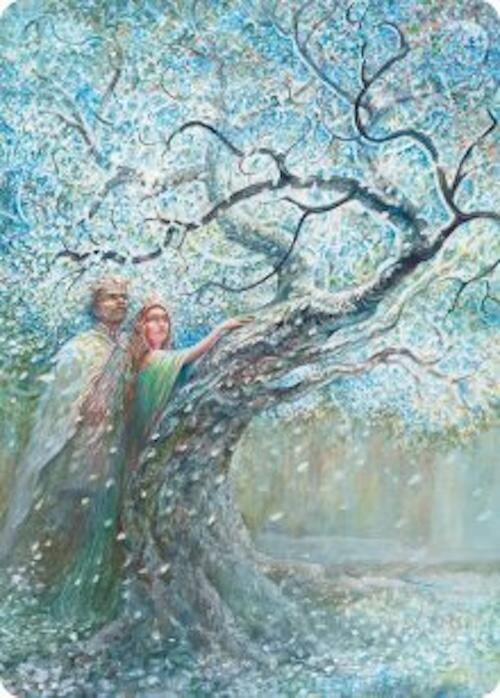Image for Flowering of the White Tree Art Card (27) [Art Series: The Hobbit] (ASHOB) - Magic: The Gathering