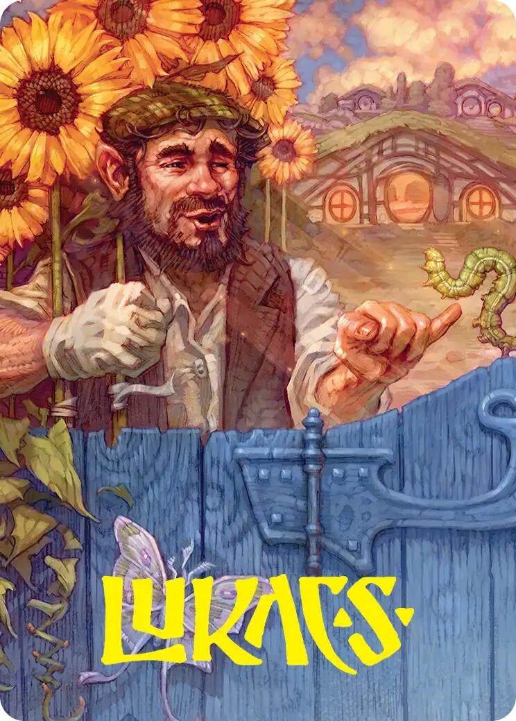 Image for The Gaffer Art Card (Gold-Stamped Signature) (28) [Art Series: The Hobbit] (ASHOB) - Magic: The Gathering