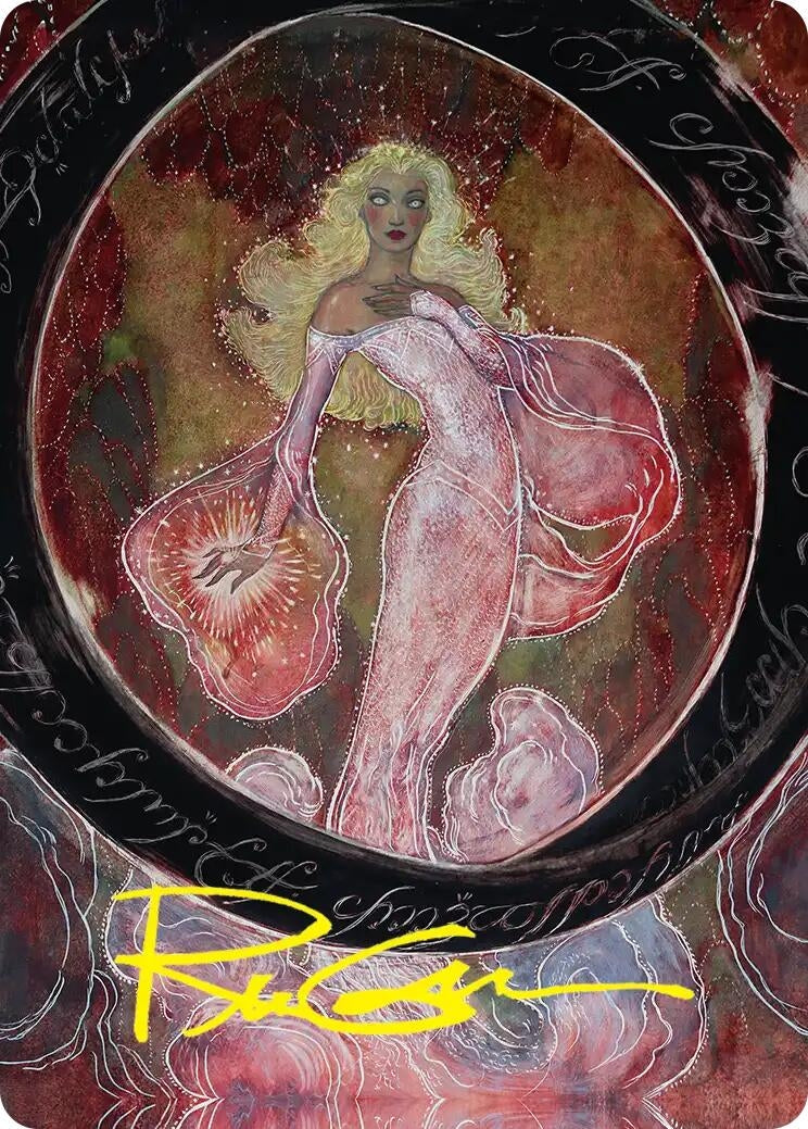 Image for Galadriel's Dismissal Art Card (Gold-Stamped Signature) (29) [Art Series: The Hobbit] (ASHOB) - Magic: The Gathering