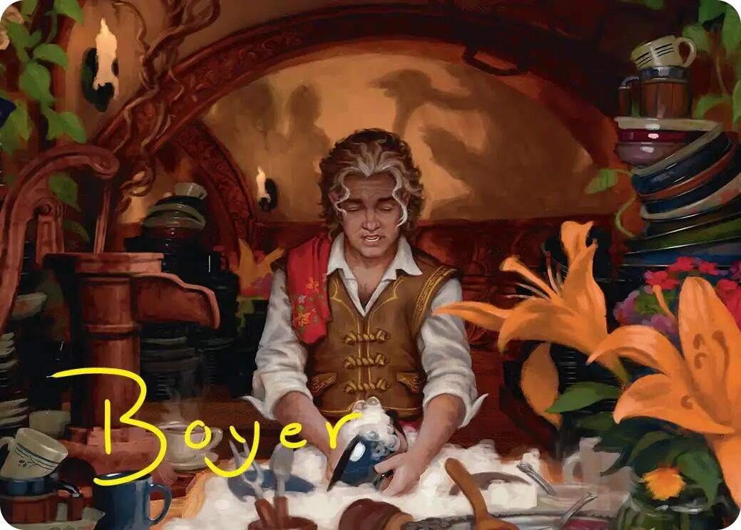 Image for Confusticate and Bebother Art Card (Gold-Stamped Signature) (8) [Art Series: The Hobbit] (ASHOB) - Magic: The Gathering