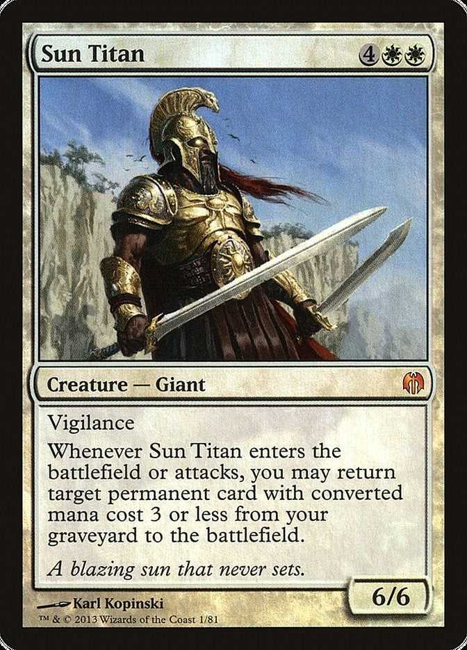 Image for Sun Titan (1) [Heroes vs. Monsters] - Magic: The Gathering
