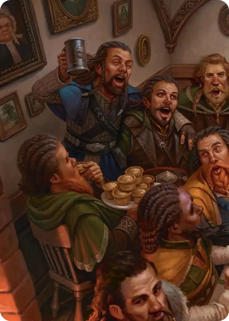 Image for Fili and Kili, Joyous Art Card (1/12) (1) [Art Series: The Hobbit] (ASHOB) - Magic: The Gathering