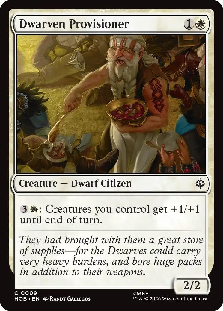 Image for Dwarven Provisioner (9) [The Hobbit] (HOB) - Magic: The Gathering