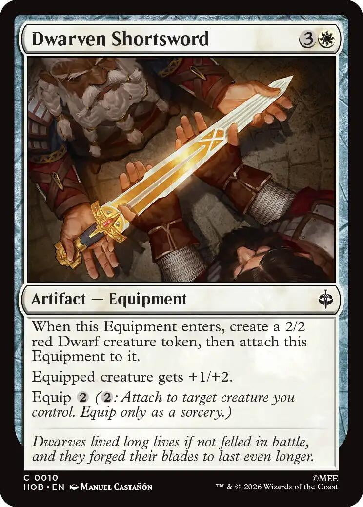 Image for Dwarven Shortsword (10) [The Hobbit] (HOB) - Magic: The Gathering