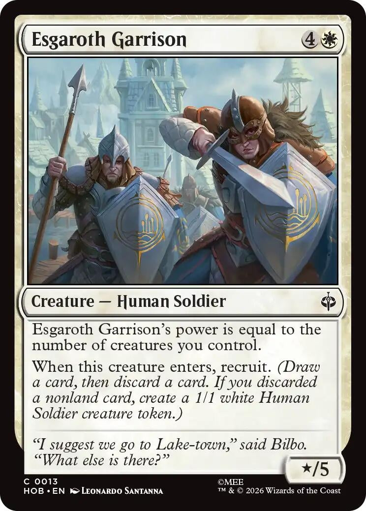 Image for Esgaroth Garrison (13) [The Hobbit] (HOB) - Magic: The Gathering